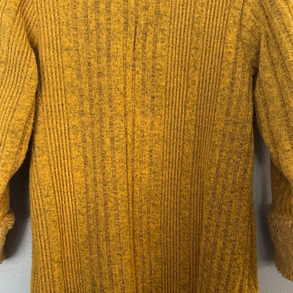 Cozy Mustard Knit Dress with Hat
